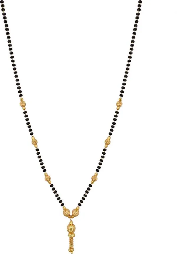 Combo_Of_3_Pcs_Ethnic_Traditional_One_Gram_Gold_Glorious_Maharashtrian_Style_Long_Chain_Black_Beads_30_Inch_And_18_Inch_Short